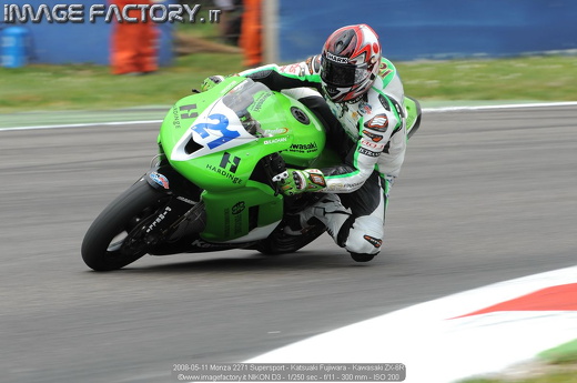 2008-05-11 Monza 2271 Supersport - Katsuaki Fujiwara - Kawasaki ZX-6R